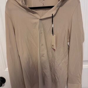 Men’s Sunday Joe Malibu Tan Casual Shirt men’s Small